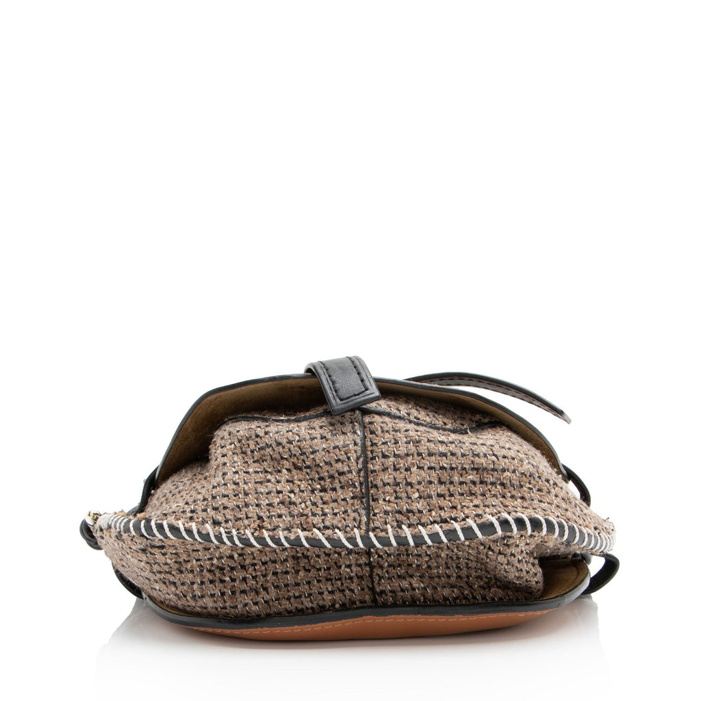 Loewe Calfskin Tweed Gate Small Crossbody