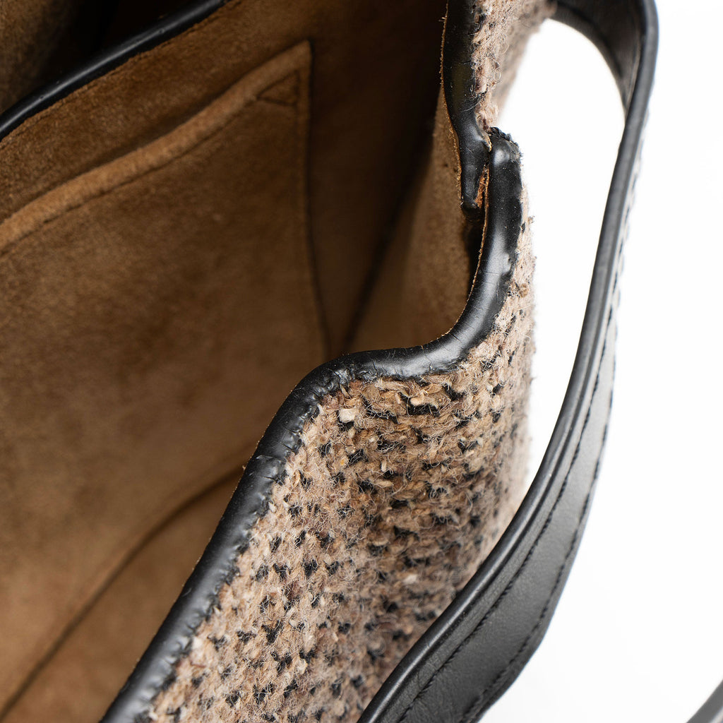 Loewe Calfskin Tweed Gate Small Crossbody