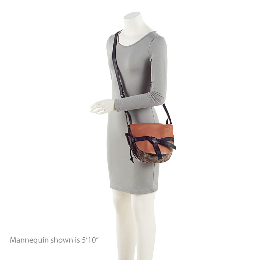 Loewe Calfskin Tweed Gate Small Crossbody