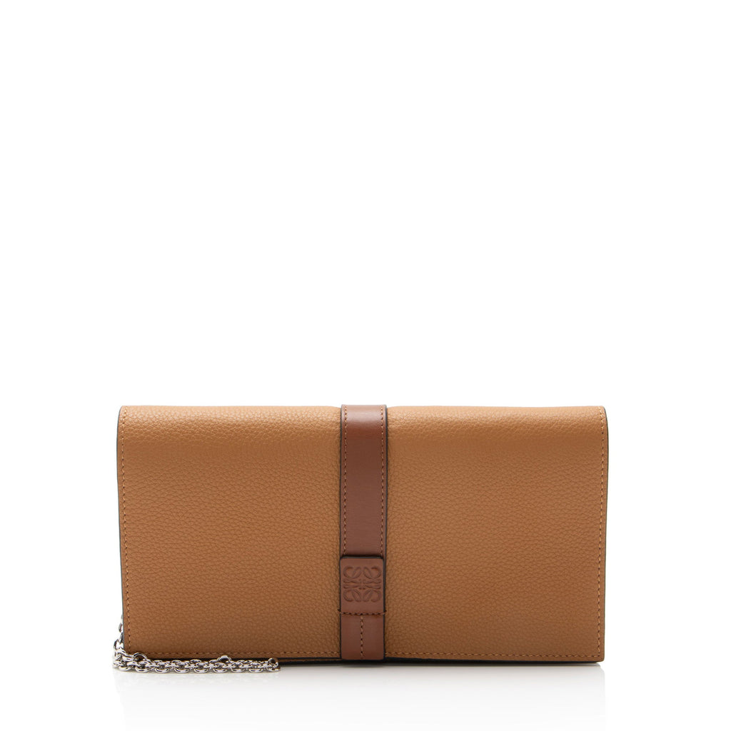 Loewe Grained Calfskin Chain Wallet