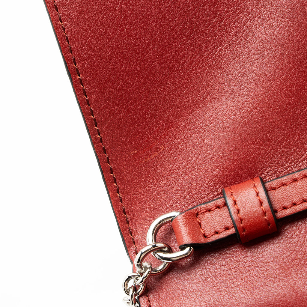 Loewe Grained Calfskin Chain Wallet