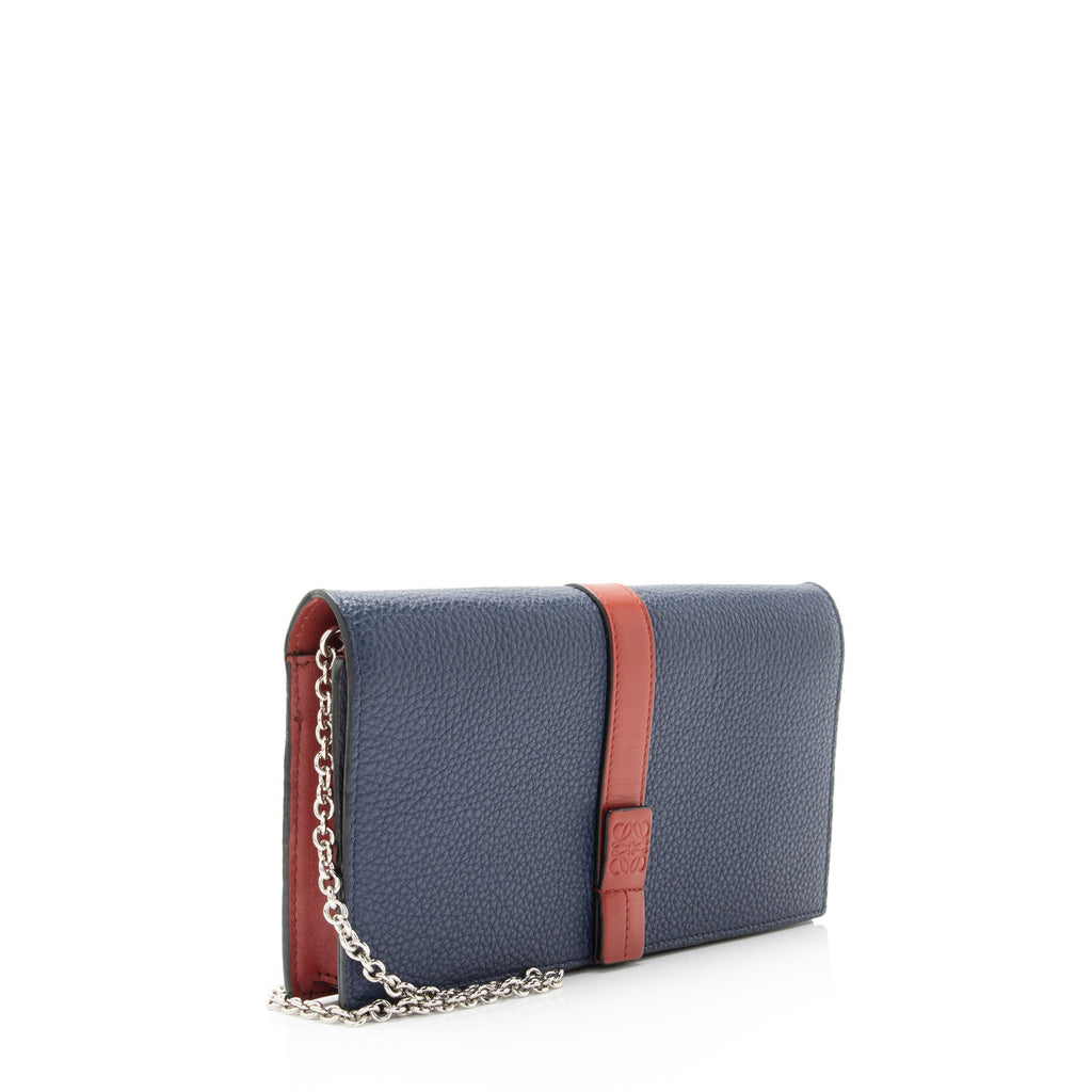 Loewe Grained Calfskin Chain Wallet