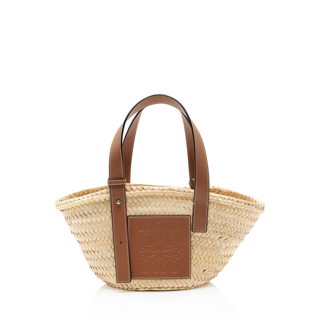 Loewe Raffia Basket Small Tote