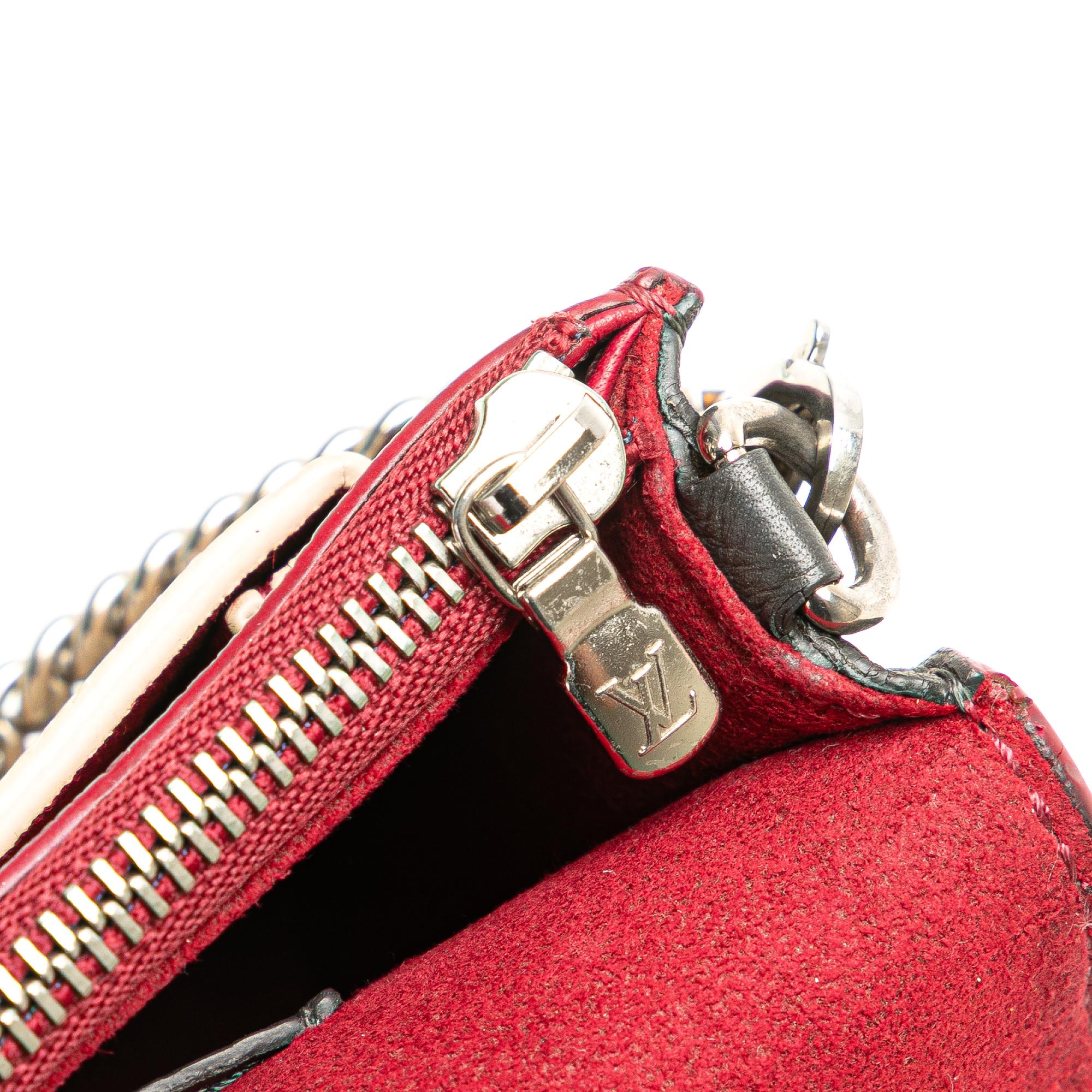 Louis Vuitton Bicolor Leather MyLockMe Chain Pochette