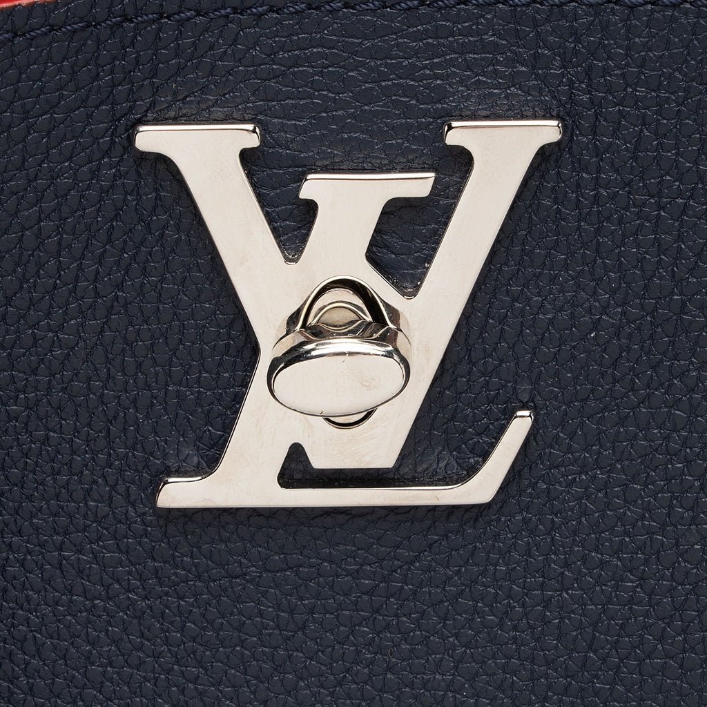 Louis Vuitton Calfskin Braided Lockme Bucket Bag (SHF-bMf3Q3)
