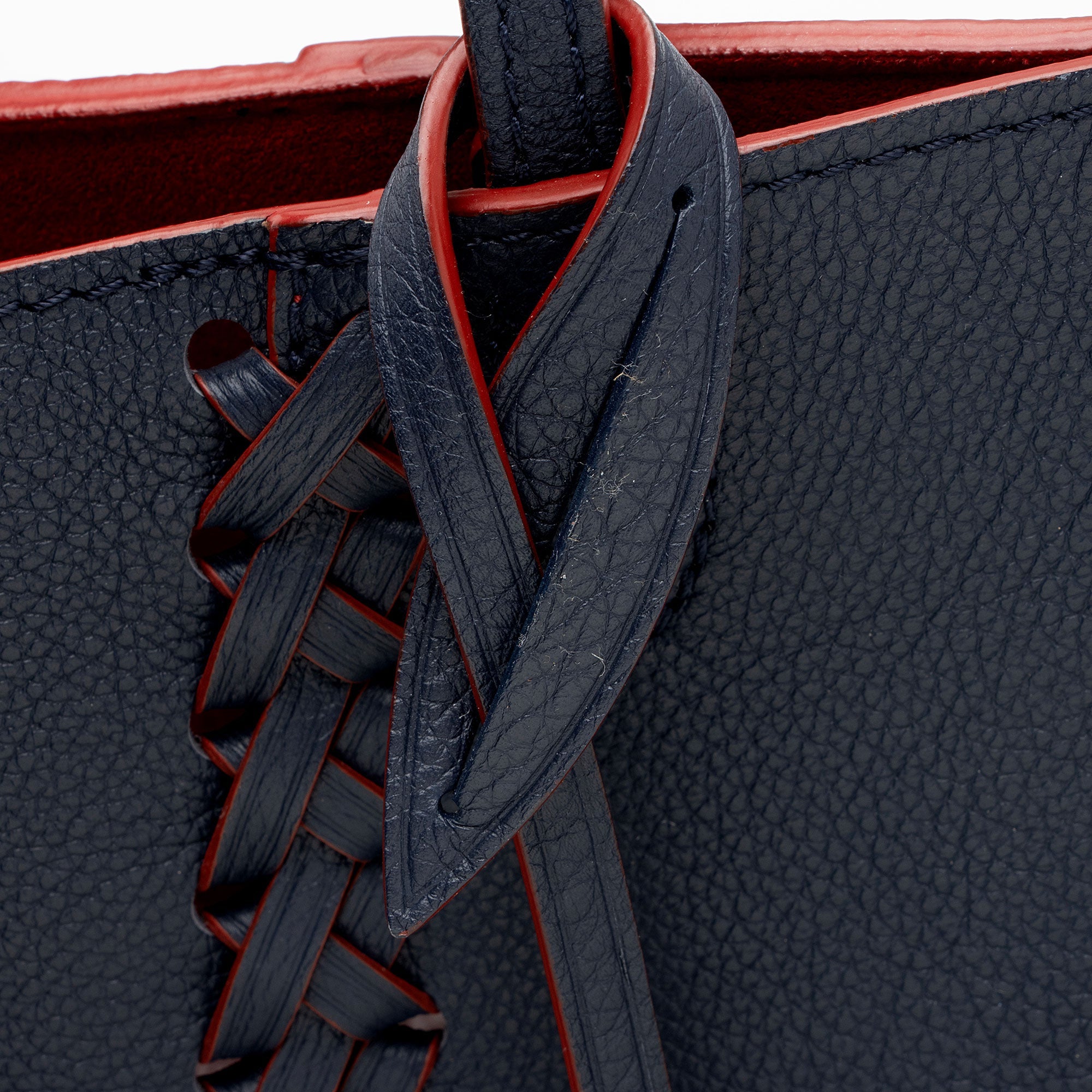 Louis Vuitton Calfskin Braided Lockme Cabas Tote (SHF-U3RwBn)
