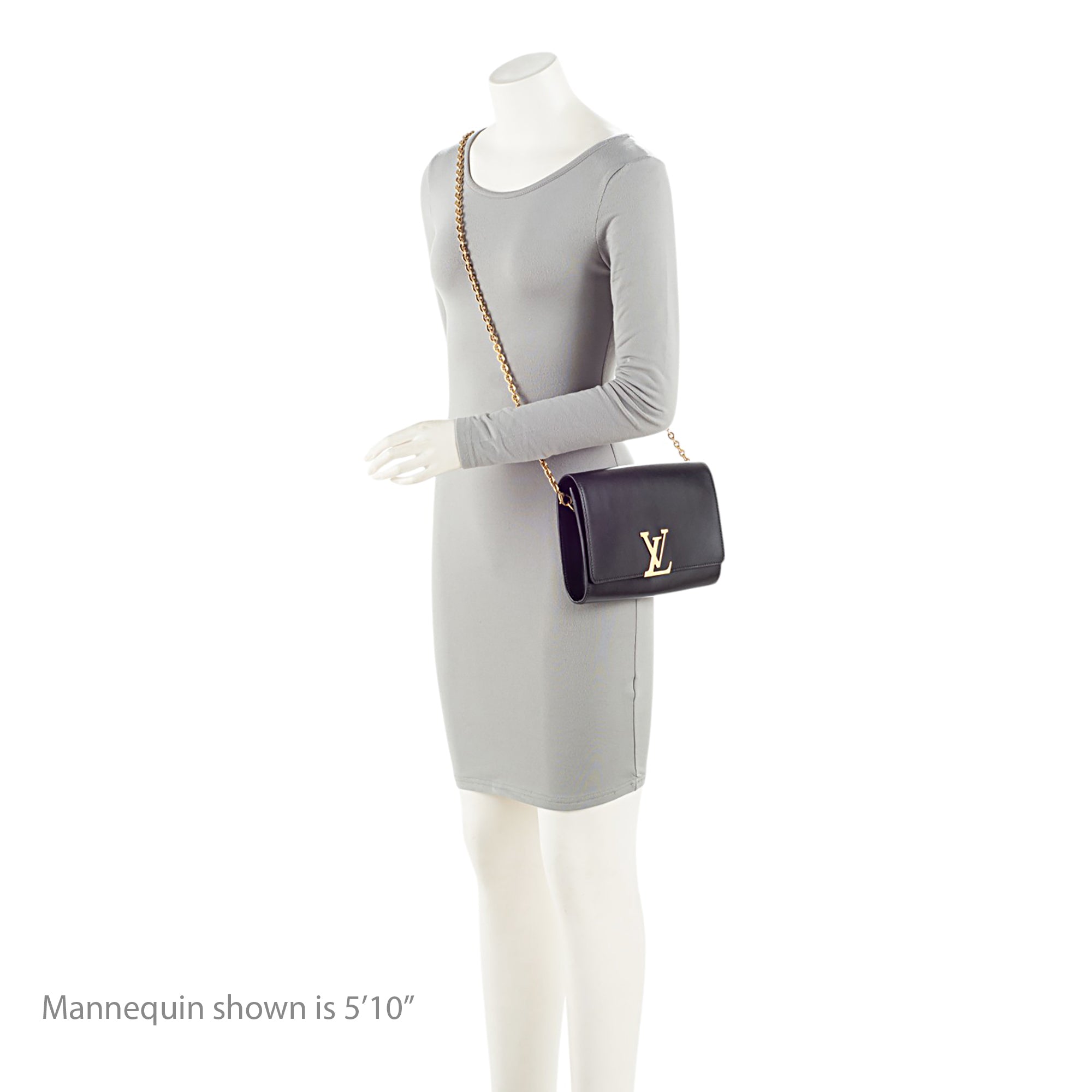 Louis Vuitton Calfskin Chain Louise GM Clutch