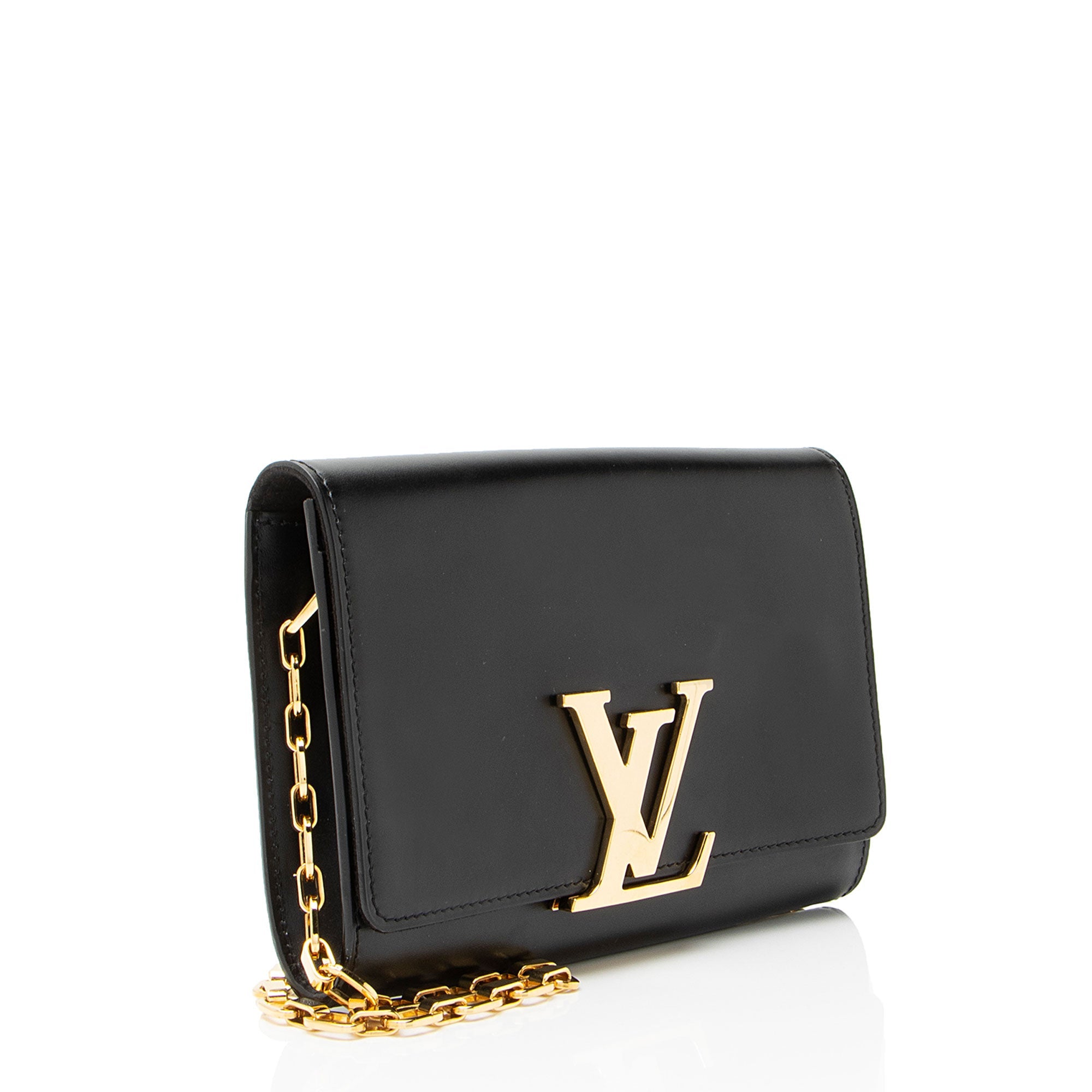 Louis Vuitton Calfskin Chain Louise Shoulder Bag
