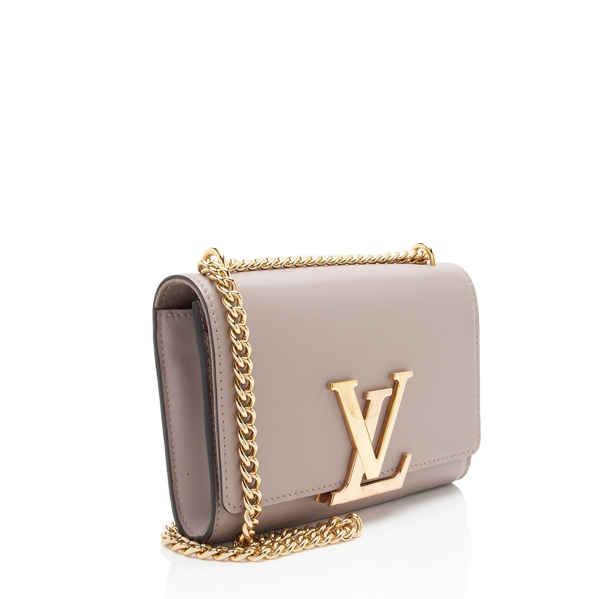 Louis Vuitton Calfskin Chain Louise Shoulder Bag