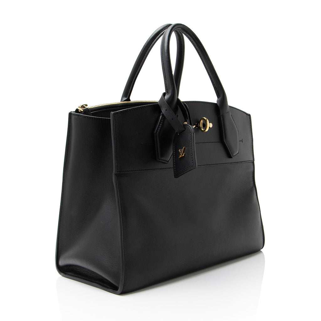 Louis Vuitton Calfskin City Steamer MM Tote