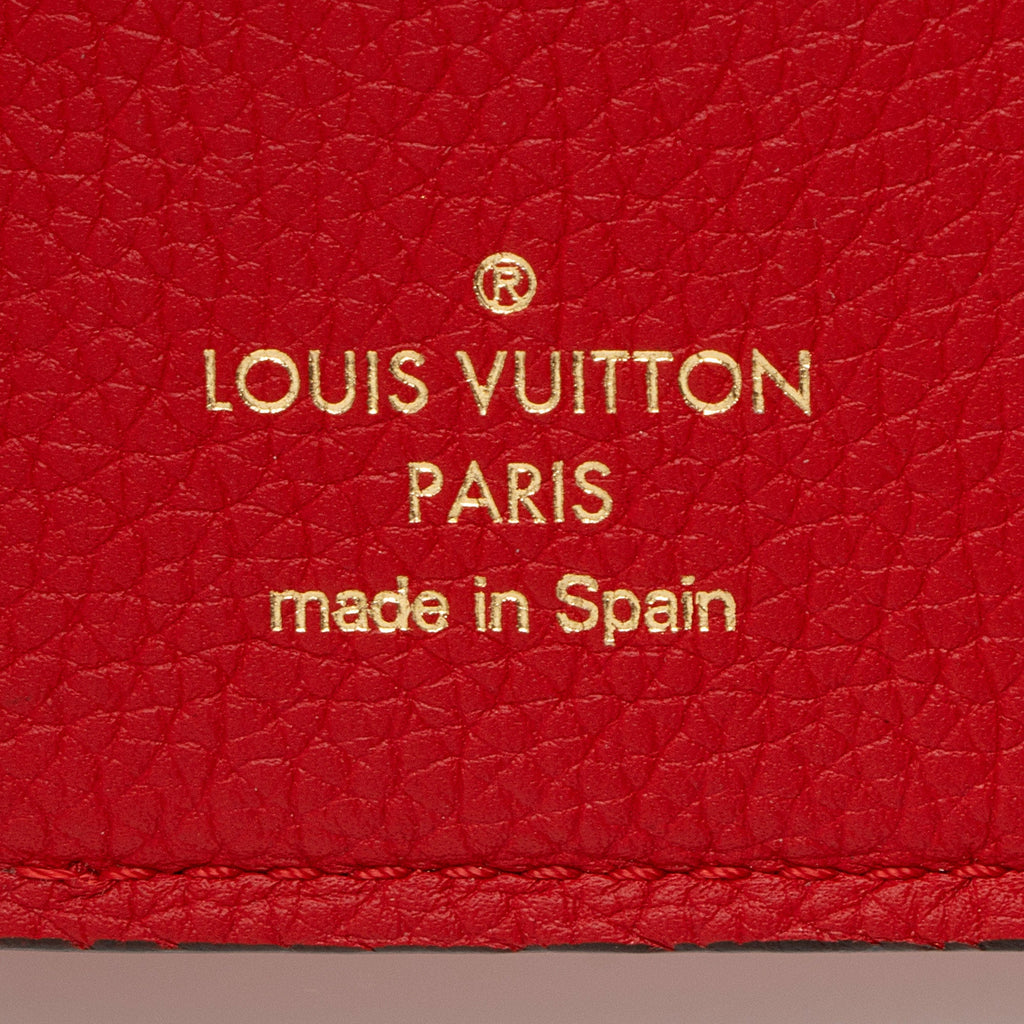 Louis Vuitton Calfskin Monogram Canvas Double V Compact Wallet