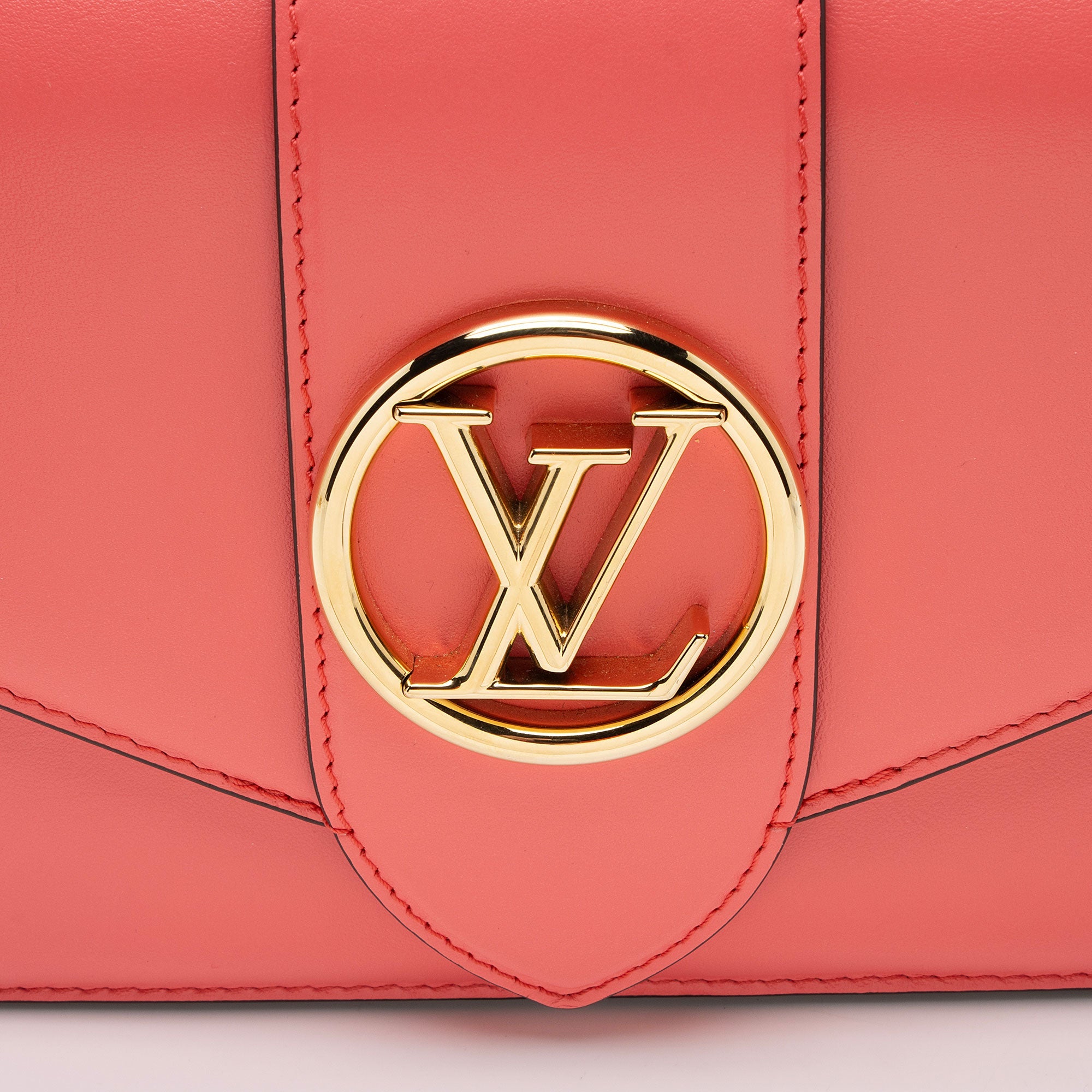 Louis Vuitton Calfskin LV Pont 9 Shoulder Bag (SHF-IZd7W4)