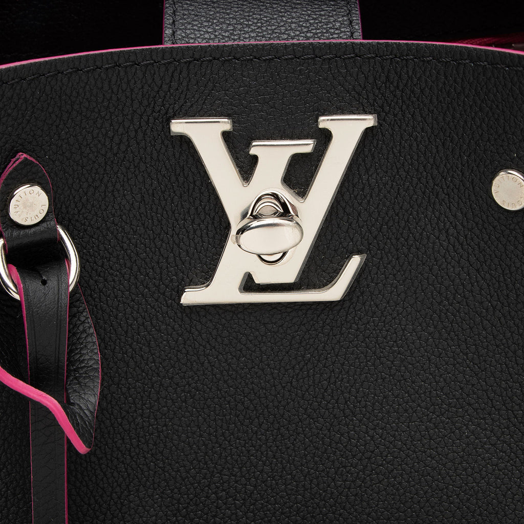 Louis Vuitton Calfskin Lockme Bucket Bag