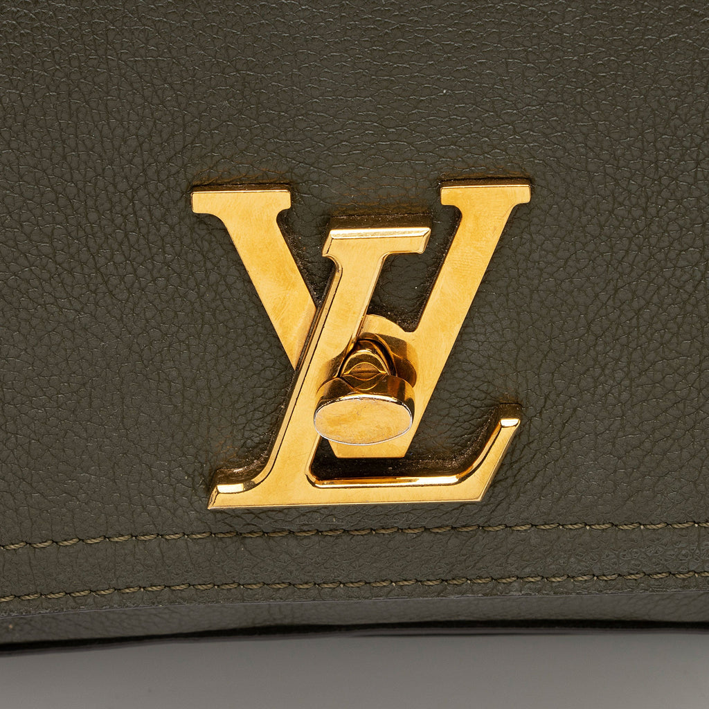 Louis Vuitton Calfskin Lockme Chain PM Shoulder Bag (SHF-eIRFSs)