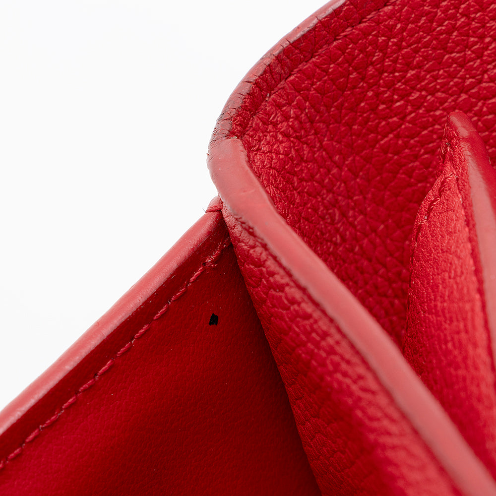 Louis Vuitton Calfskin Lockme II Compact Wallet (SHF-21658)