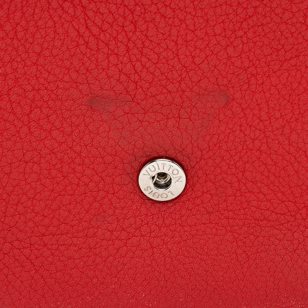 Louis Vuitton Calfskin Lockme II Compact Wallet (SHF-21658)