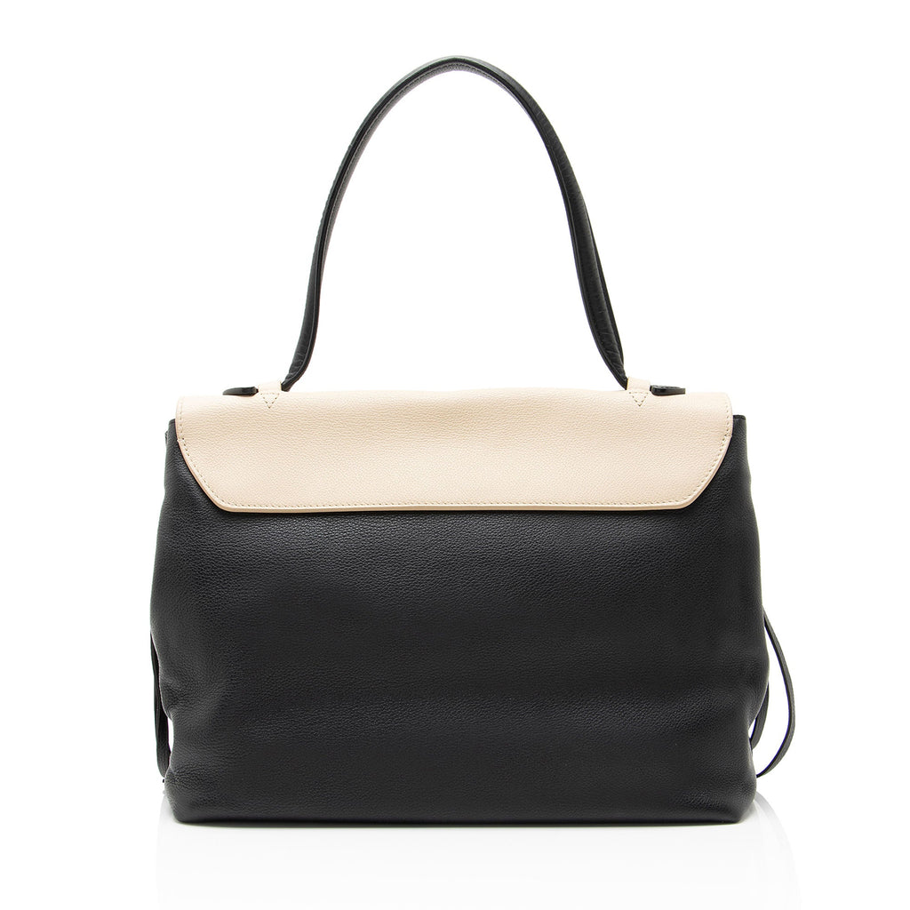 Louis Vuitton Calfskin Lockme MM Satchel