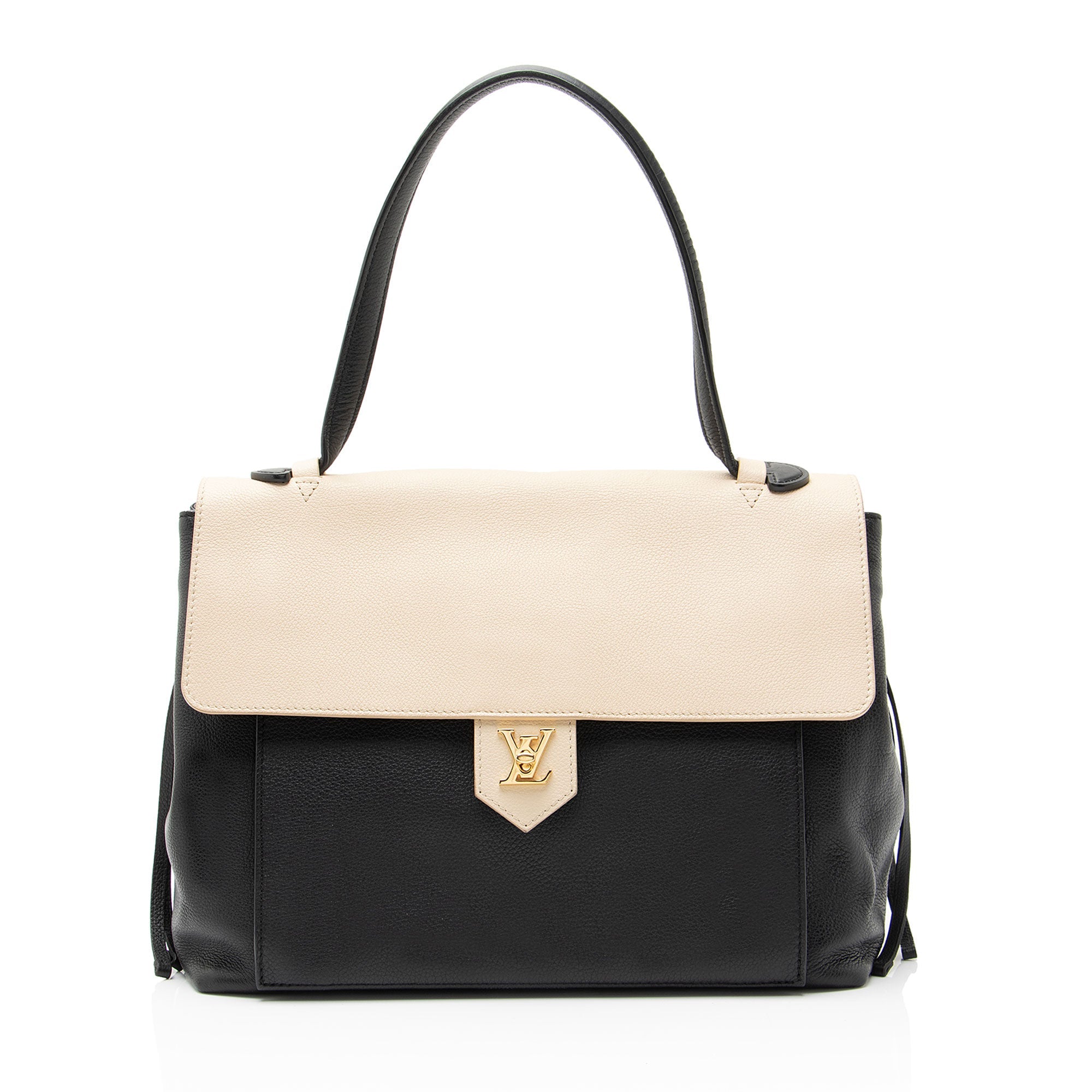 Louis Vuitton Calfskin Lockme MM Satchel