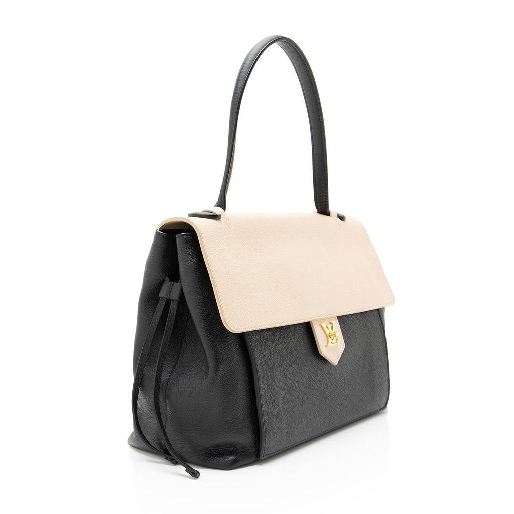Louis Vuitton Calfskin Lockme MM Satchel