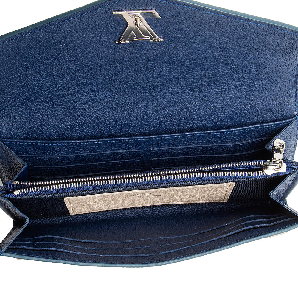 Louis Vuitton Calfskin Lockme Wallet (SHF-12997)