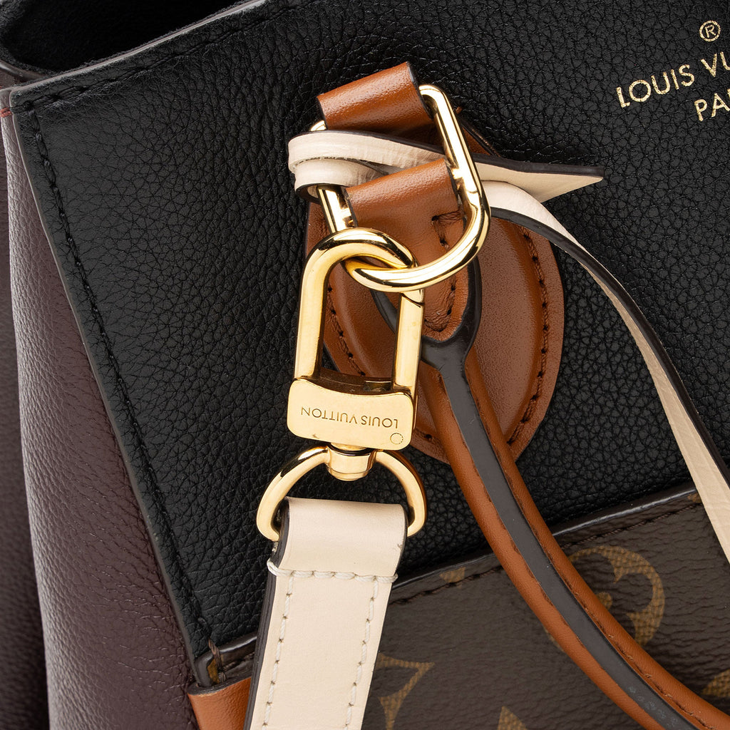 Louis Vuitton Calfskin Monogram Canvas Fold Tote MM