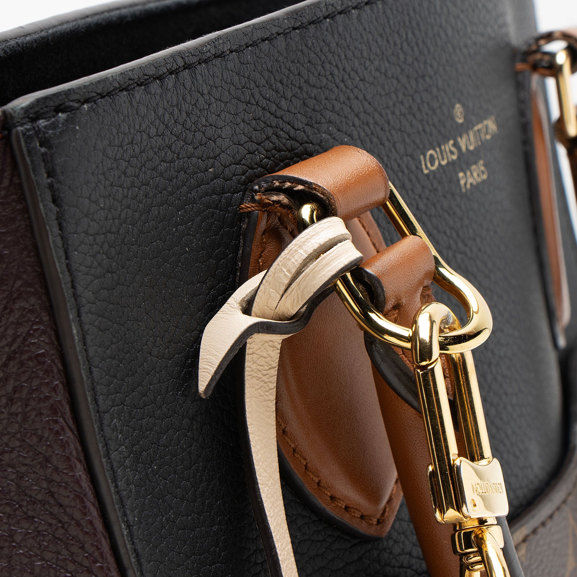 Louis Vuitton Calfskin Monogram Canvas Fold Tote MM