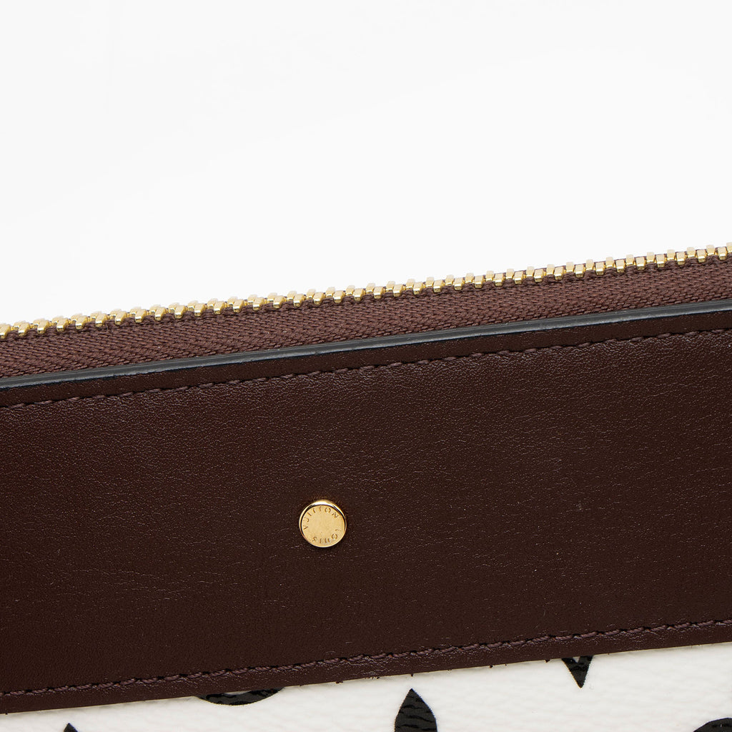 Louis Vuitton Calfskin Monogram Canvas Gamma Zippy Wallet (SHF-Hlzxc0)