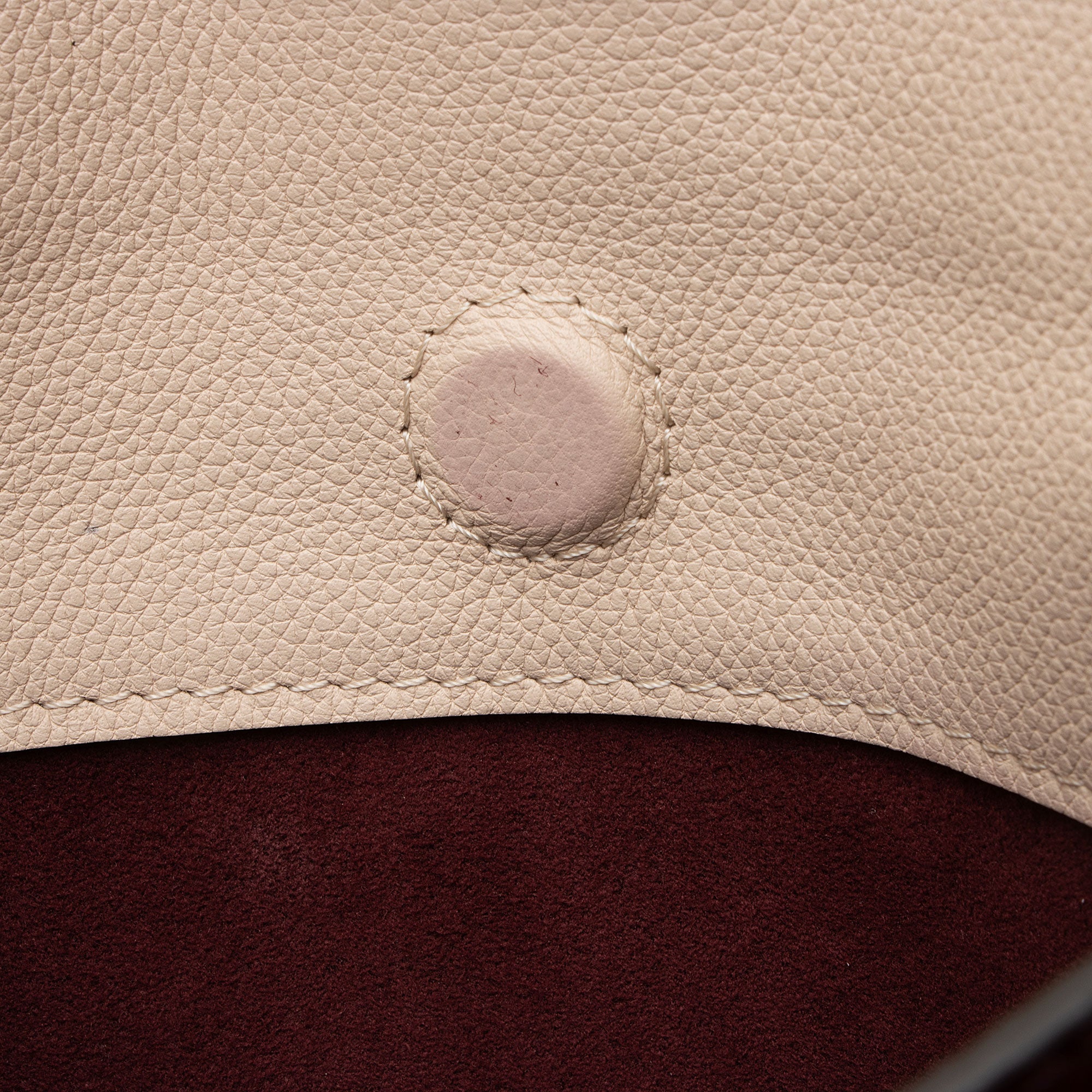 Louis Vuitton Calfskin Monogram Canvas On My Side MM Tote