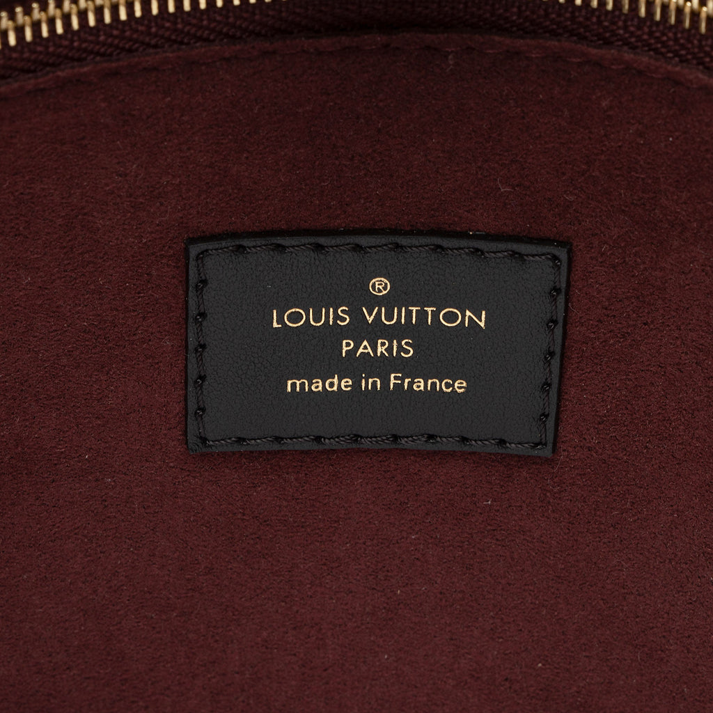 Louis Vuitton Calfskin Monogram Canvas On My Side MM Tote