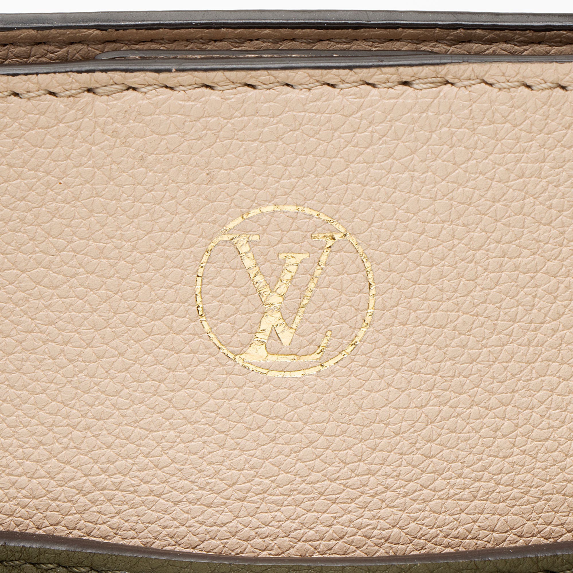 Louis Vuitton Calfskin Monogram Canvas On My Side MM Tote
