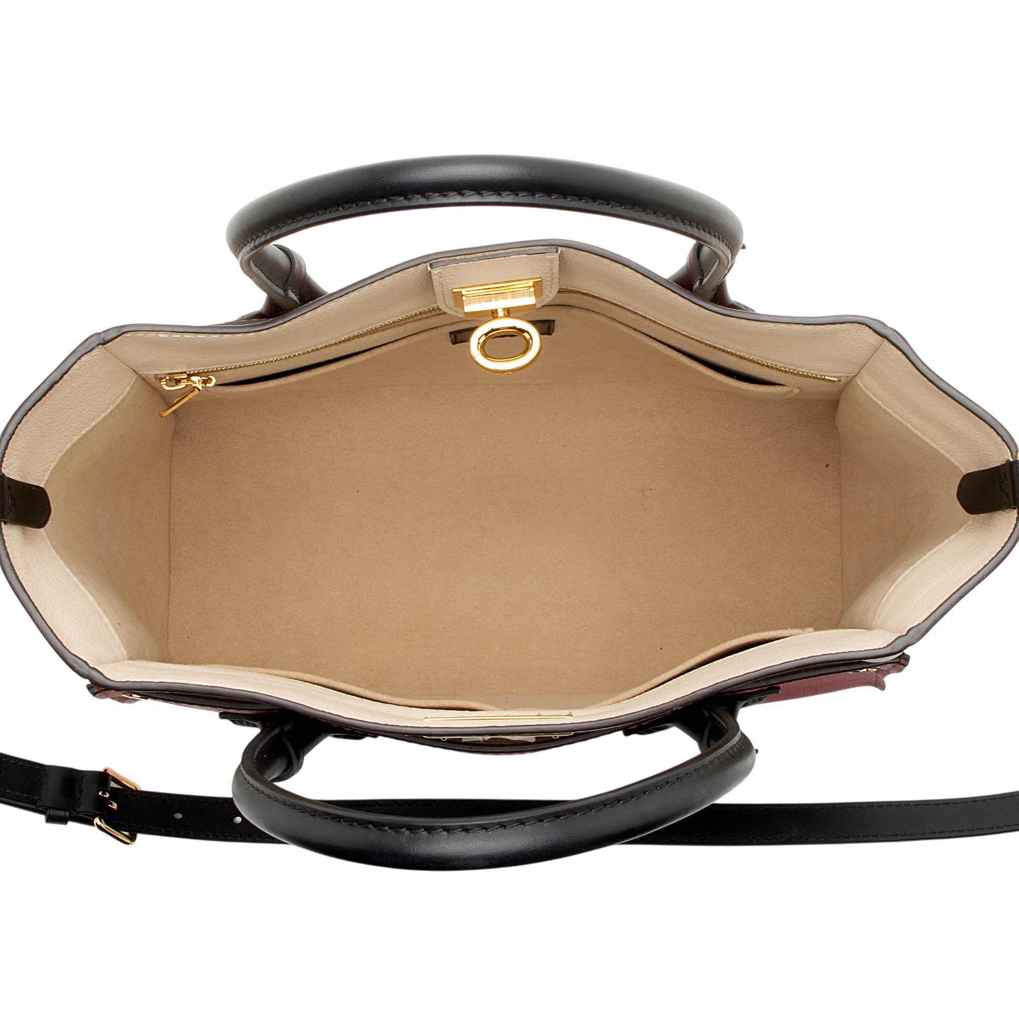 Louis Vuitton Calfskin Monogram Canvas On My Side MM Tote
