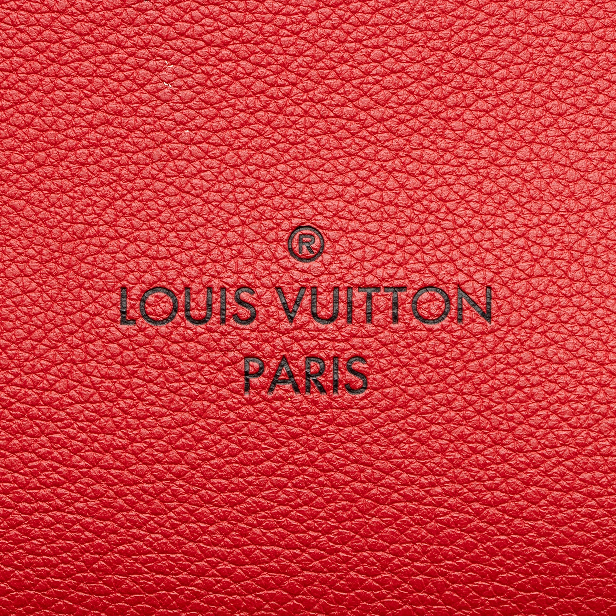 Louis Vuitton Calfskin Monogram Canvas On My Side MM Tote