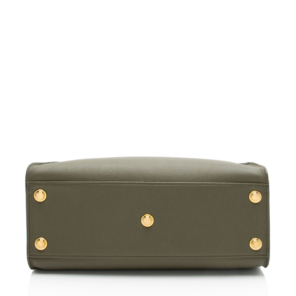 Louis Vuitton Calfskin Monogram Canvas On My Side MM Tote