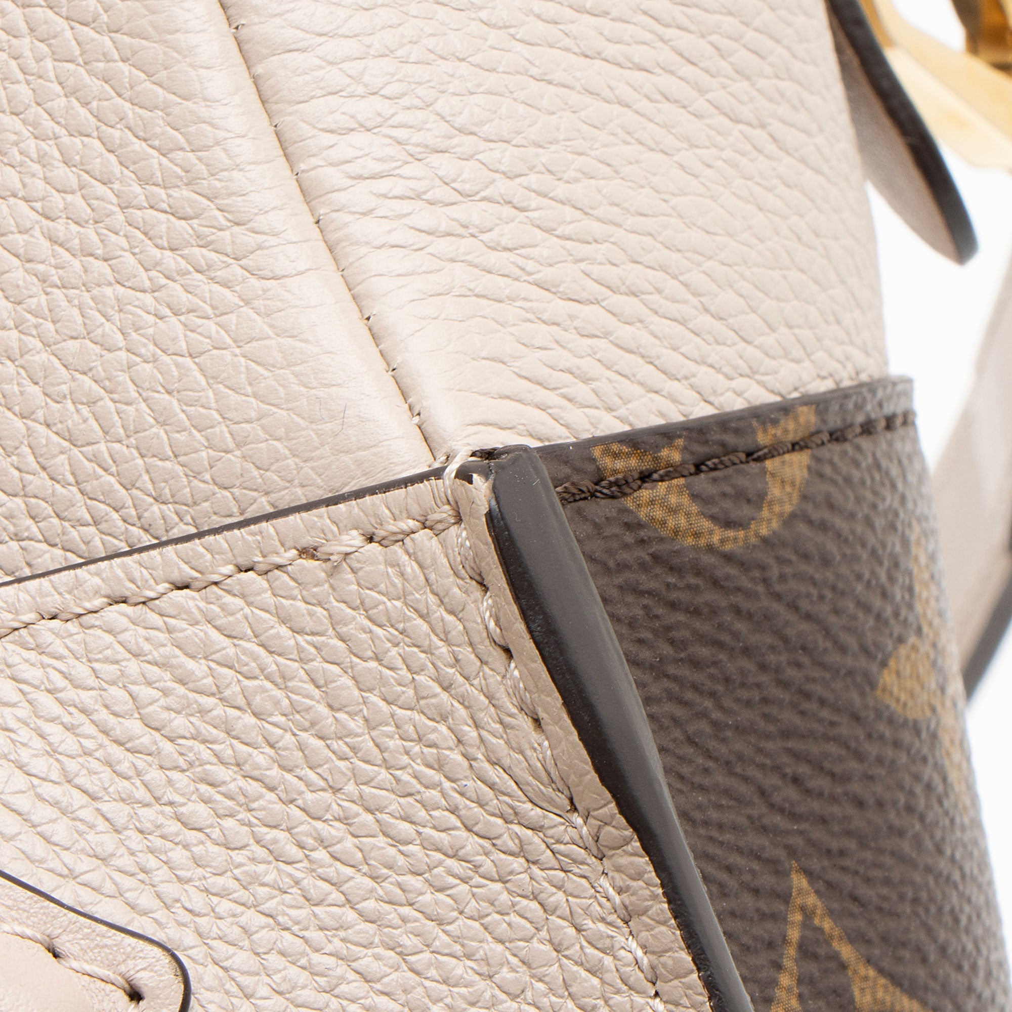 Louis Vuitton Calfskin Monogram Canvas On My Side PM Tote