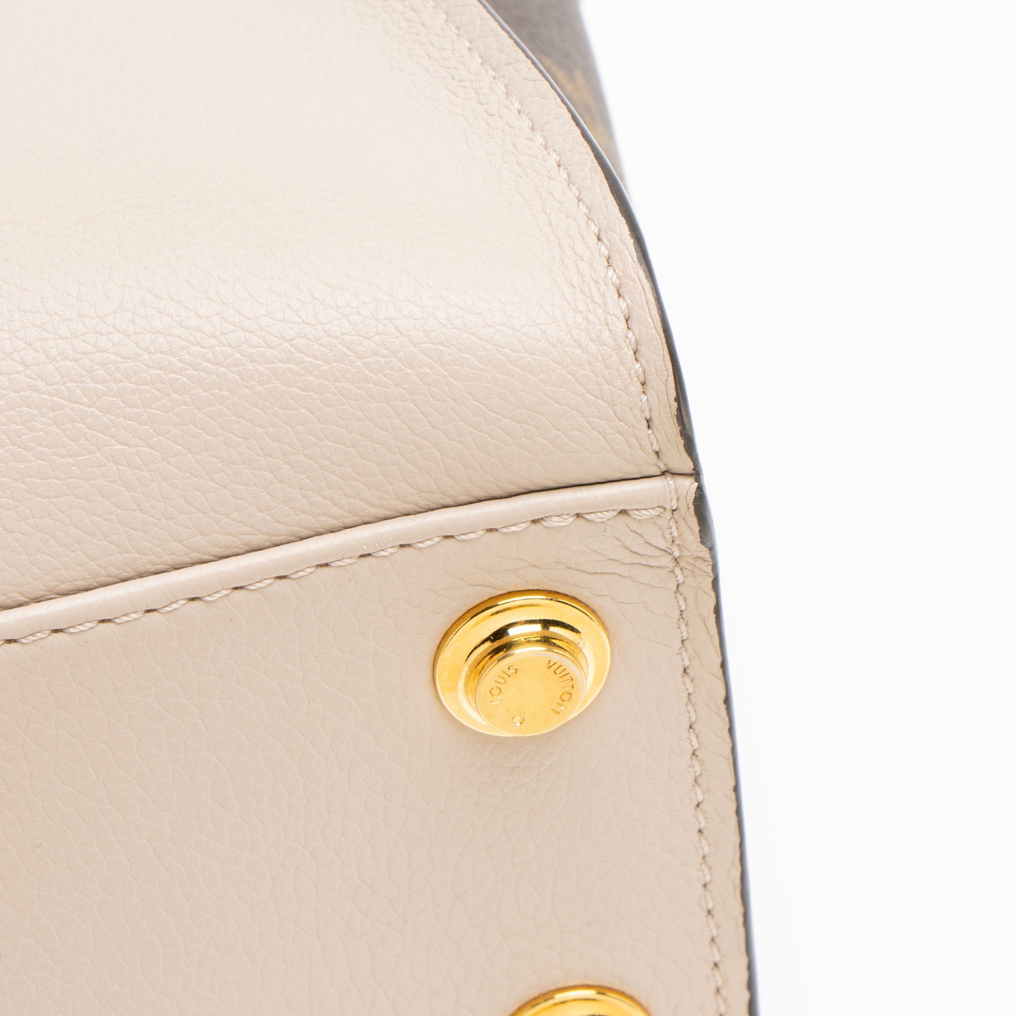 Louis Vuitton Calfskin Monogram Canvas On My Side PM Tote