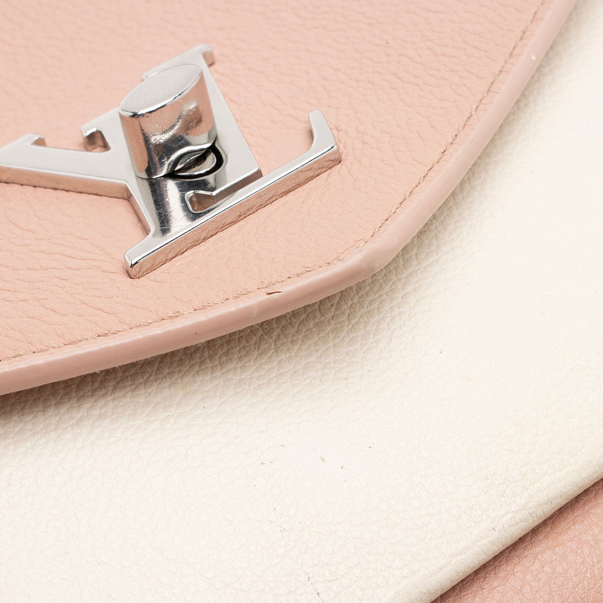 Louis Vuitton Calfskin Mylockme BB Shoulder Bag (SHF-6nJba1)