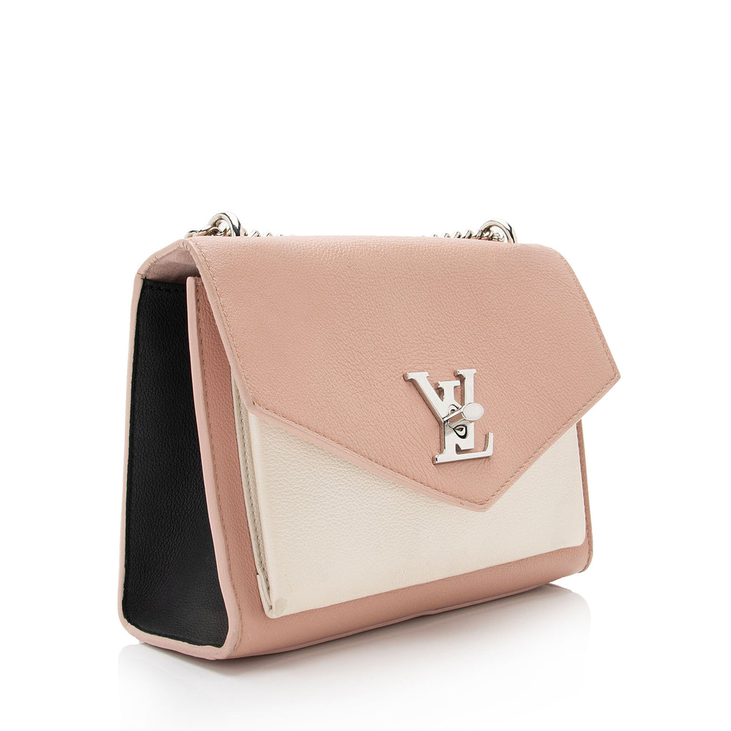 Louis Vuitton Calfskin Mylockme BB Shoulder Bag (SHF-6nJba1)