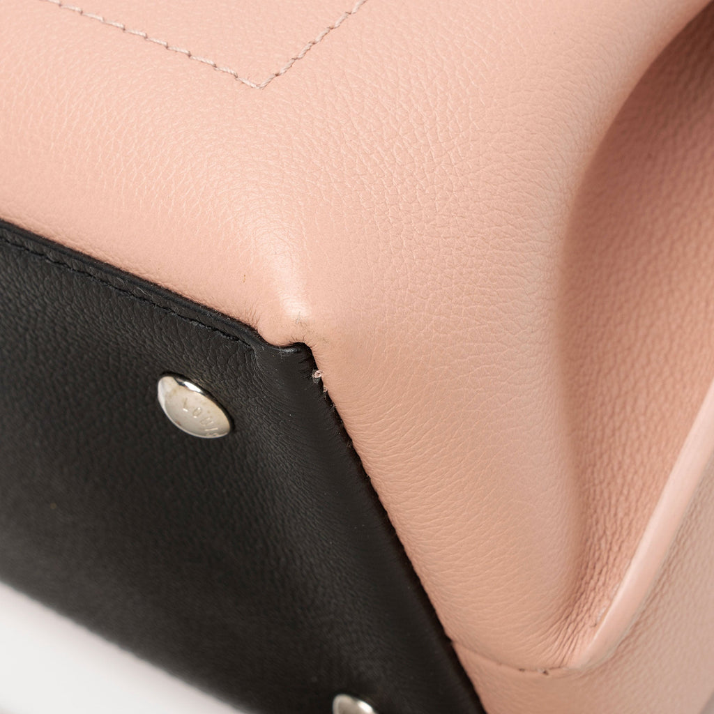 Louis Vuitton Calfskin Lockme Ever MM Top Handle (SHF-rz7iDD)