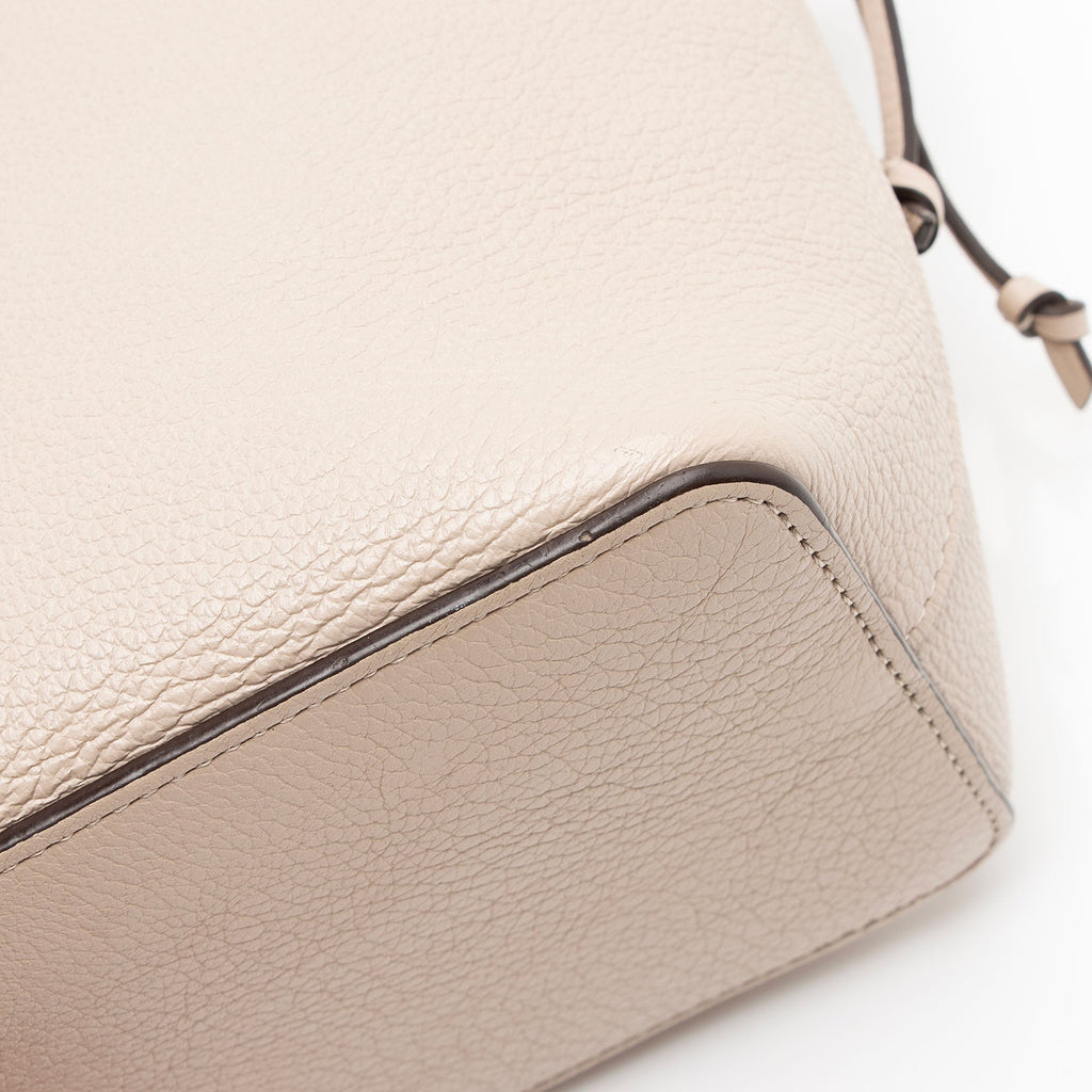 Louis Vuitton Calfskin Nano Lockme Bucket Bag (SHF-5gQoz6)