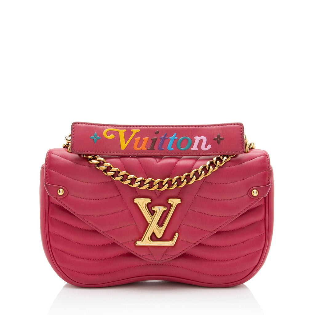 Louis Vuitton Calfskin New Wave Chain MM Shoulder Bag