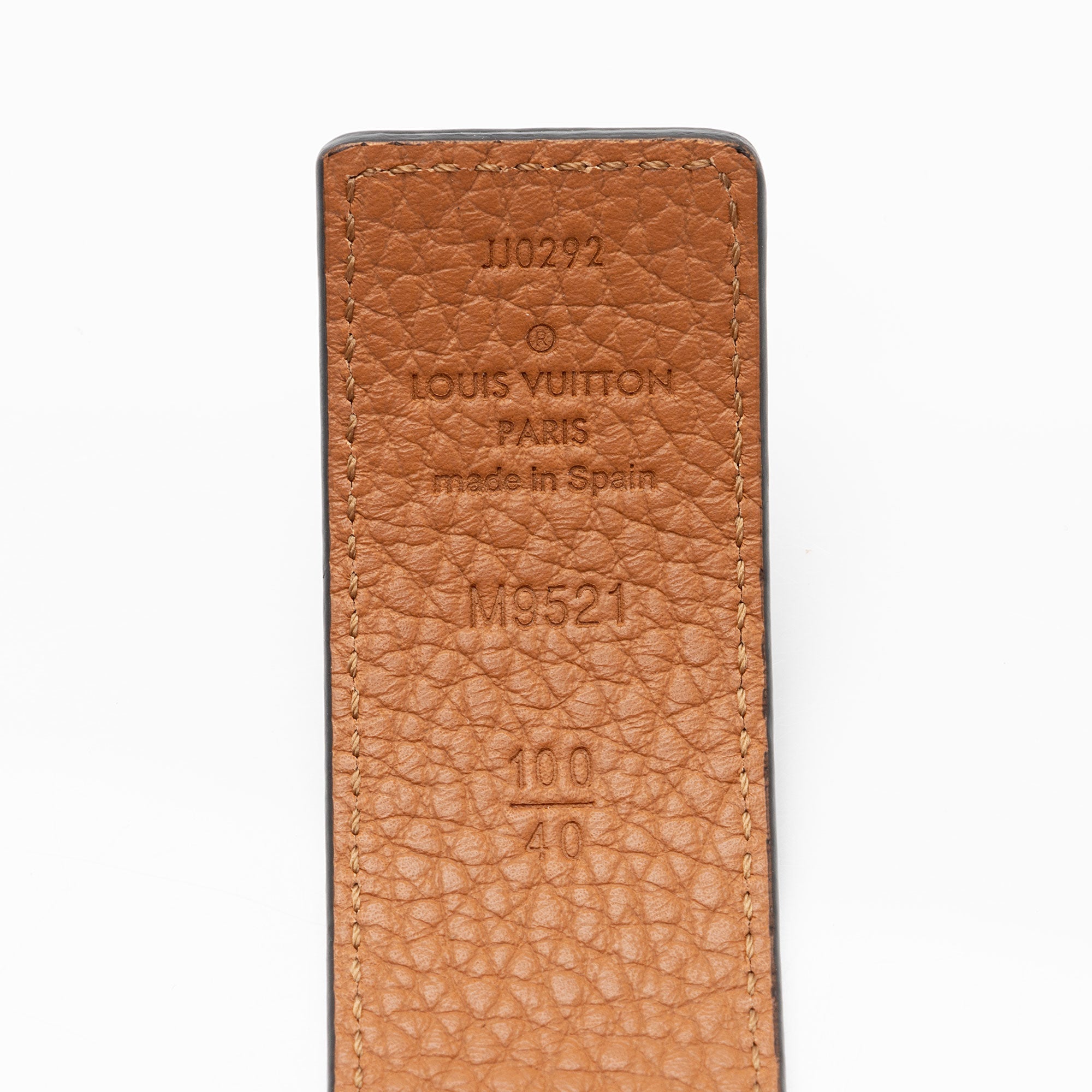 Louis Vuitton Calfskin Reversible Initiales 40mm Belt - Size 40 / 100 (SHF-cHF8Wo)