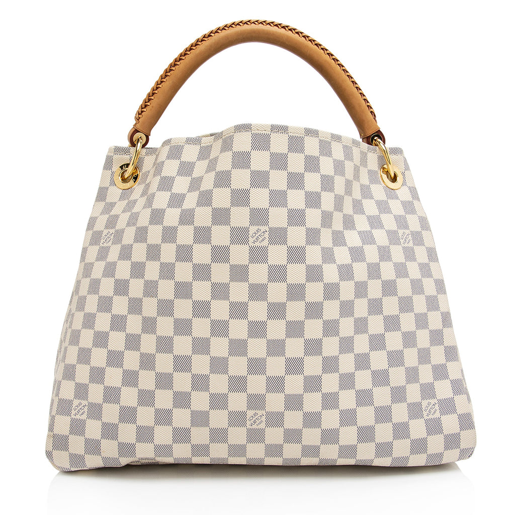 Louis Vuitton Damier Azur Artsy MM Shoulder Bag (SHF-e4MqKD)