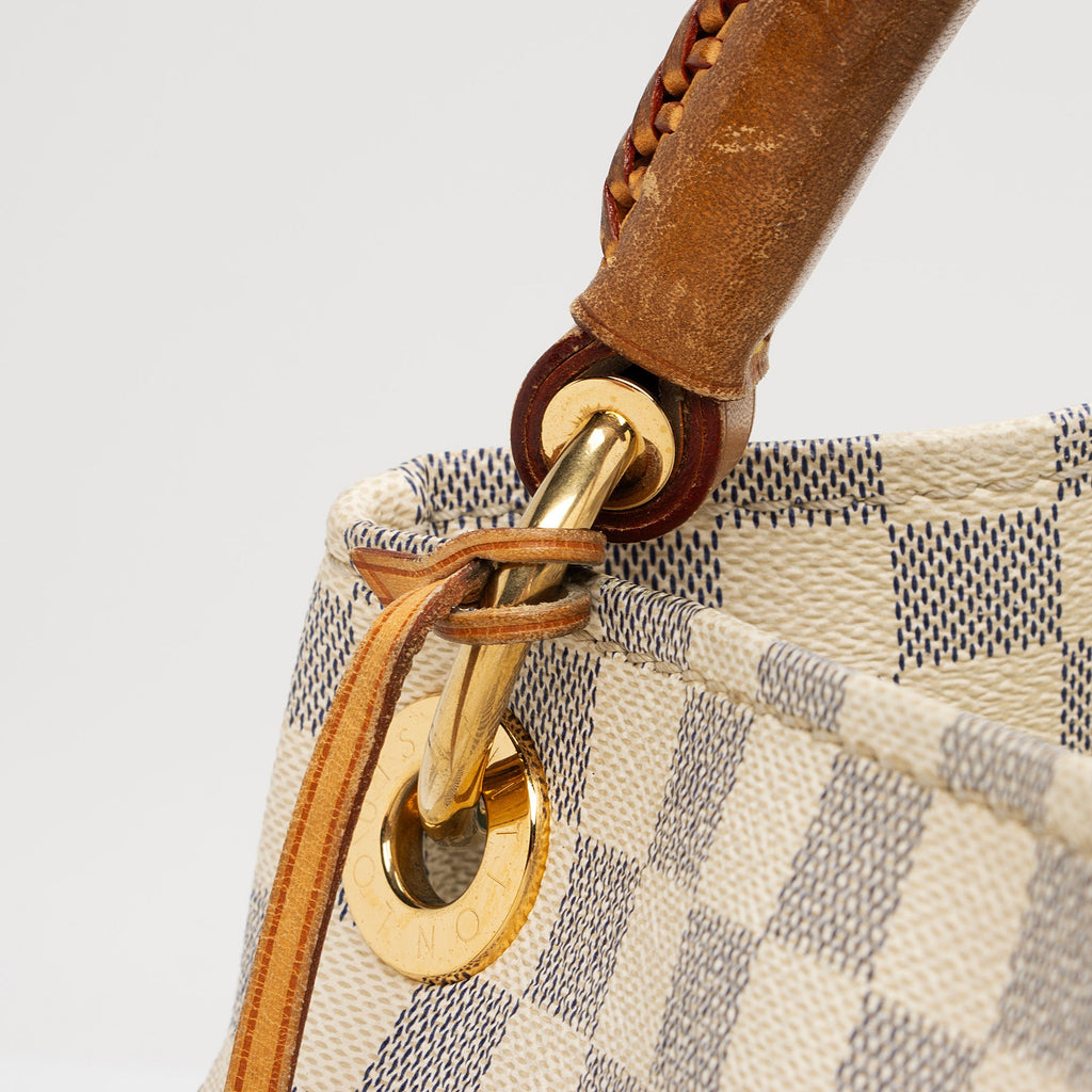 Louis Vuitton Damier Azur Artsy MM Shoulder Bag (SHF-X12eKK)
