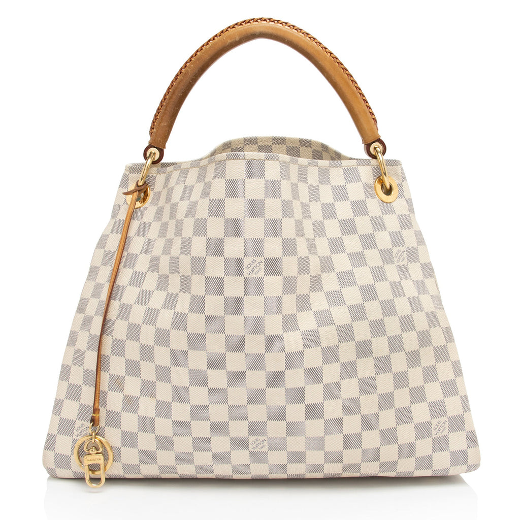 Louis Vuitton Damier Azur Artsy MM Shoulder Bag (SHF-X12eKK)