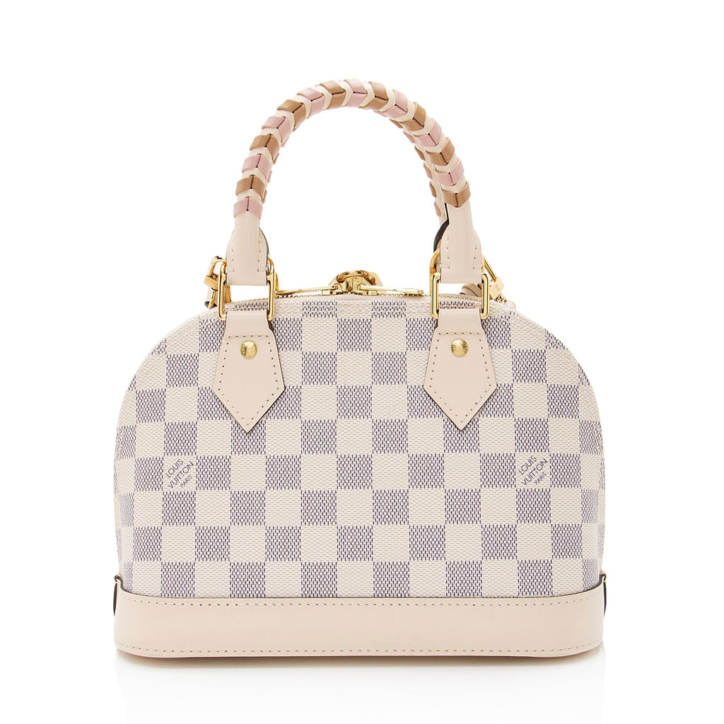 Louis Vuitton Damier Azur Braided Alma BB Satchel