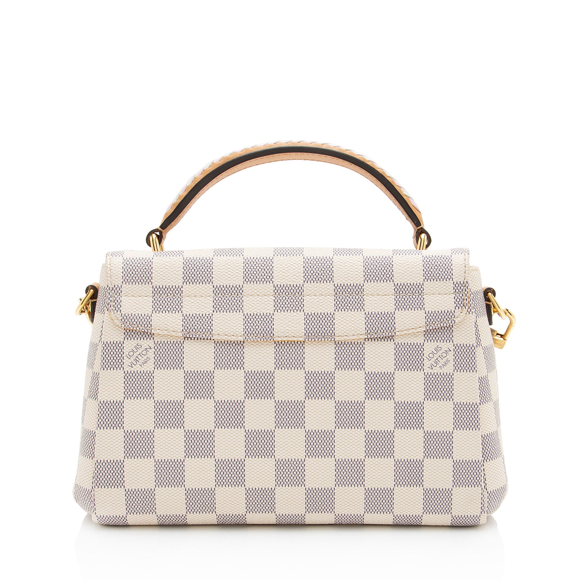 Louis Vuitton Damier Azur Braided Croisette Shoulder Bag