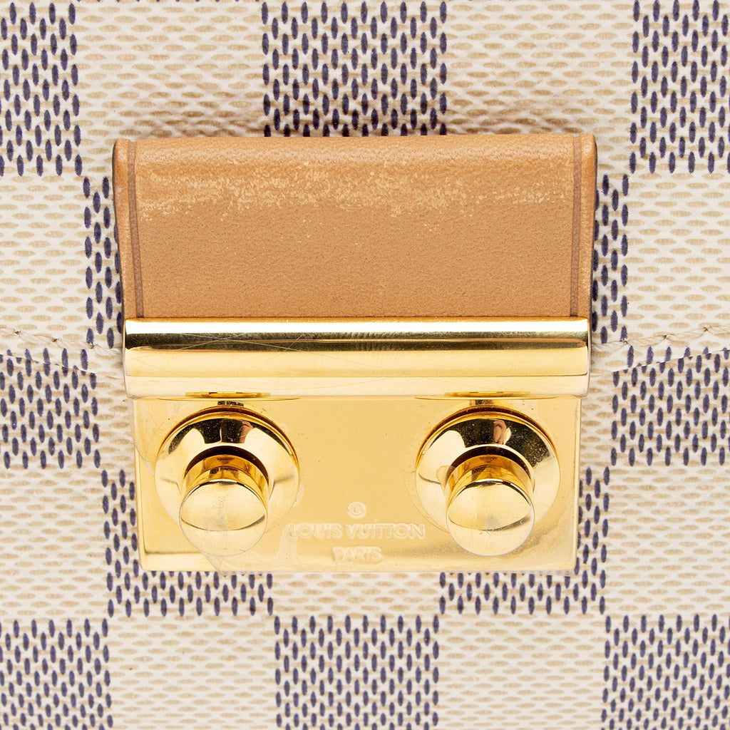Louis Vuitton Damier Azur Braided Croisette Shoulder Bag