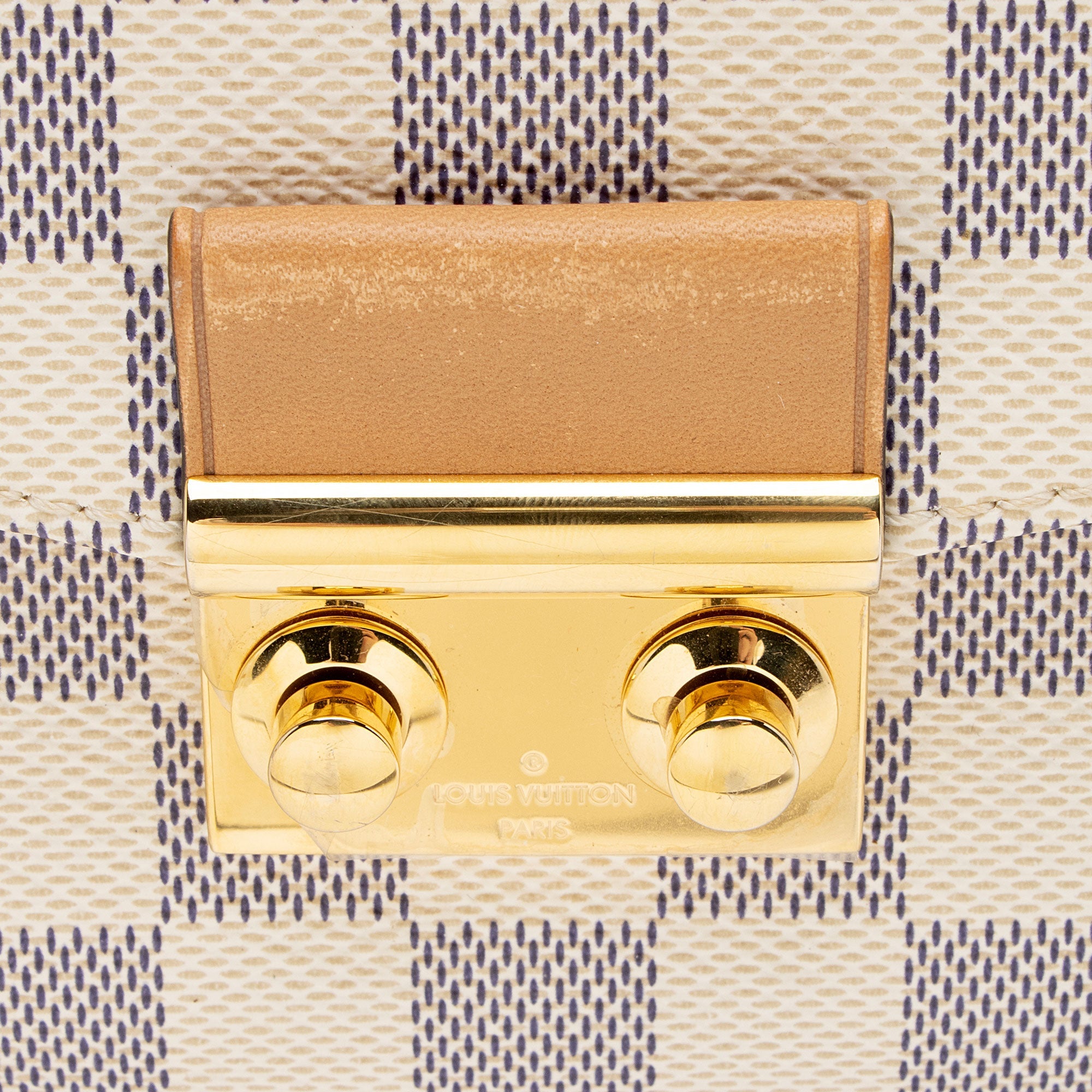 Louis Vuitton Damier Azur Braided Croisette Shoulder Bag