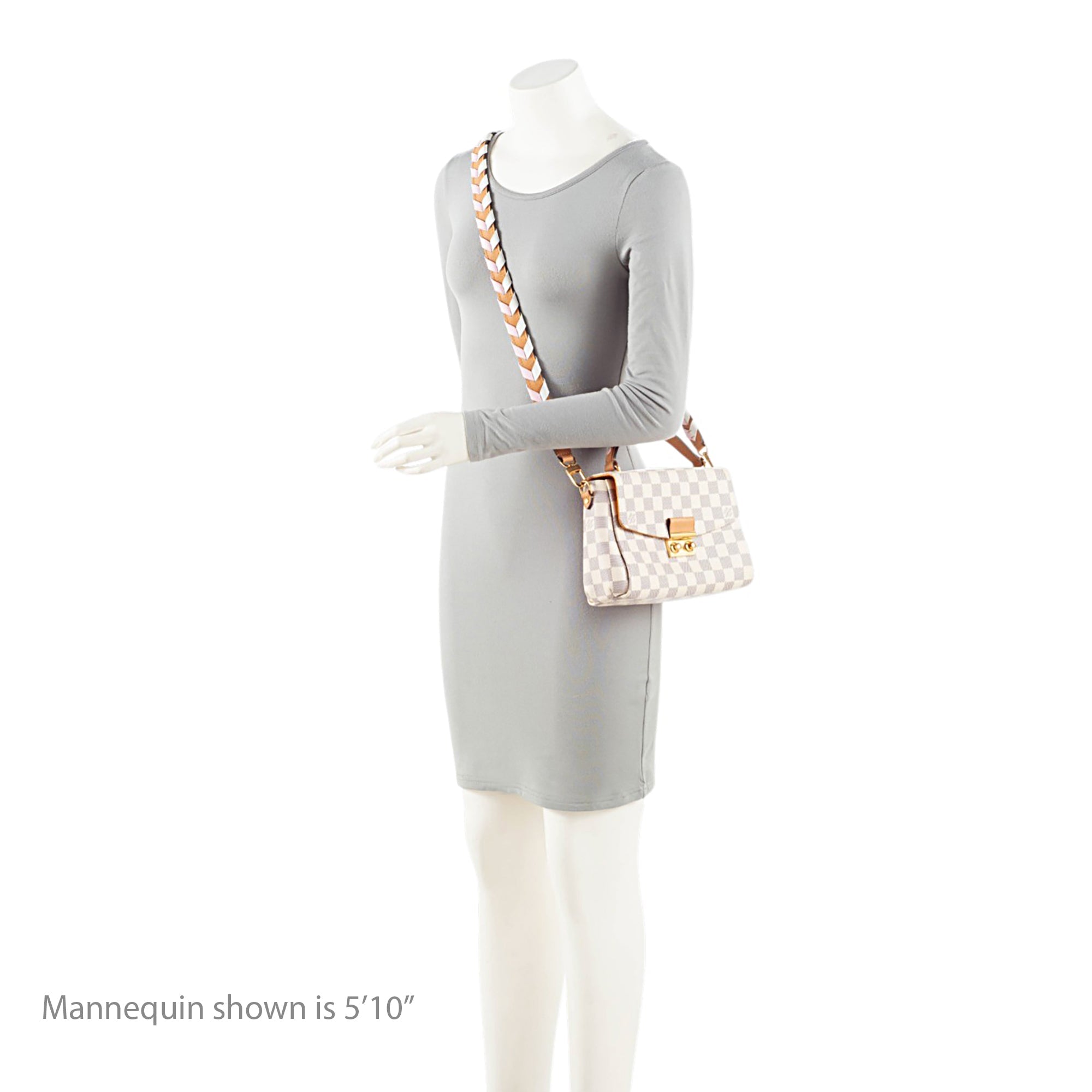 Louis Vuitton Damier Azur Braided Croisette Shoulder Bag