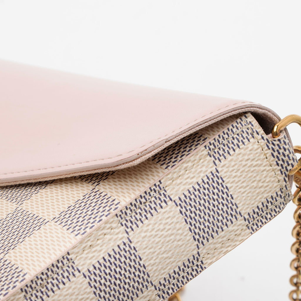 Louis Vuitton Damier Azur Calfskin Felicie Pochette